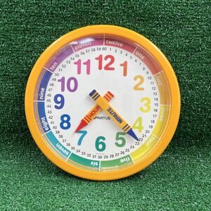 Vintage 1986 Spartus Corporation Quartz Crayon Learning Clock Model 5531 See Des